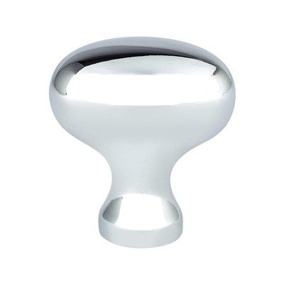 Transitional Advantage Three Zinc Polished Chrome Cabinet Knob  1