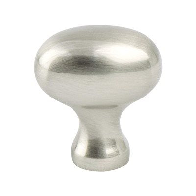 Transitional Advantage Three Zinc Brushed Nickel Cabinet Knob  1