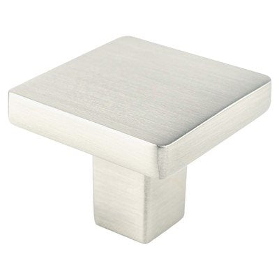 Contemporary Advantage One Zinc Cabinet Knob - Brushed Nickel 2