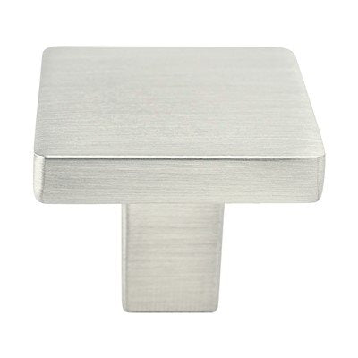 Contemporary Advantage One Zinc Brushed Nickel Cabinet Knob  1