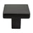 Contemporary Advantage One Zinc Matte Black Cabinet Knob  1