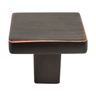 Contemporary Advantage One Zinc Verona Bronze Cabinet Knob  1
