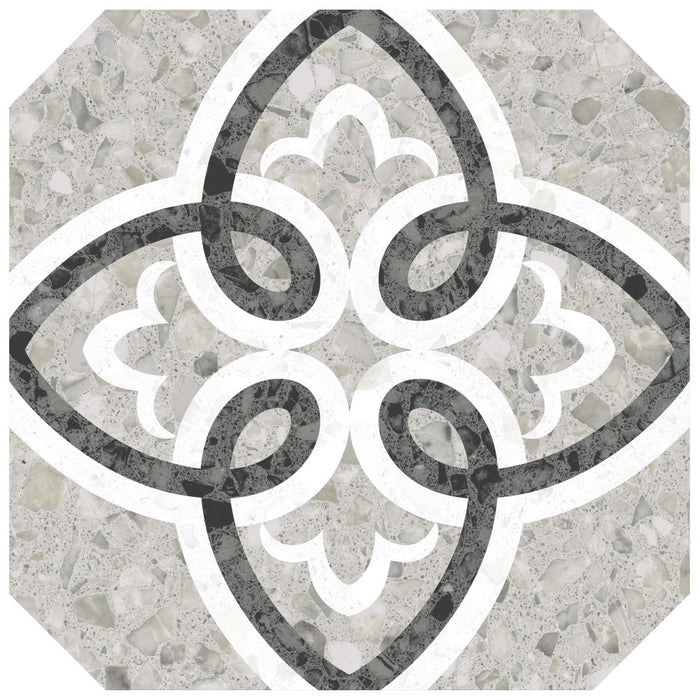 Riviera Porcelain Octagon Garde Gris Tile Matte 3