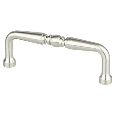 Advantage Plus Two Zinc Brushed Nickel Cabinet Pull  1