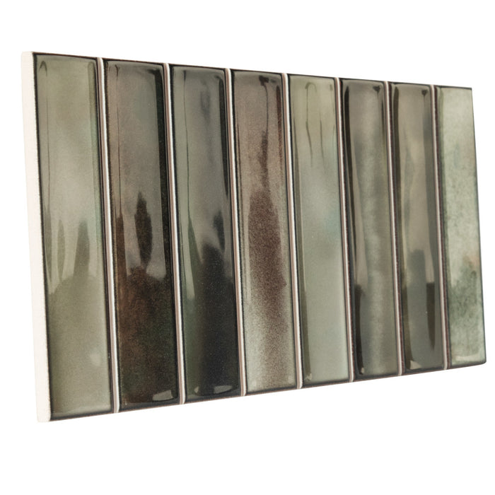 Borealis Ceramic Green Tile Glossy 8