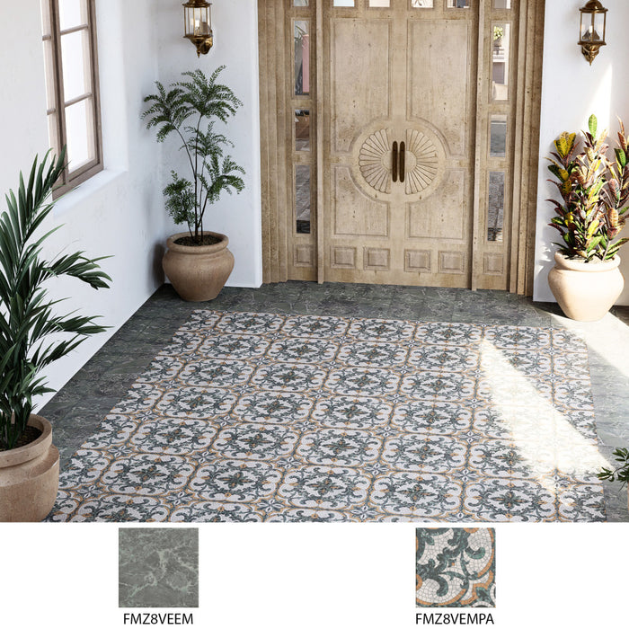 Versailles Porcelain Emerald Tile Satin 8