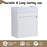 Plywood White Straight Grain Bathroom Vanity White Straight Grain 8