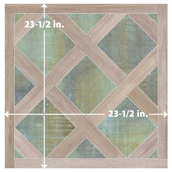 Fusione Porcelain Intarsio Green Tile Matte 8