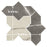 Istanbul Porcelain Templar Shield Night with Day Cross Tile Mixed 9