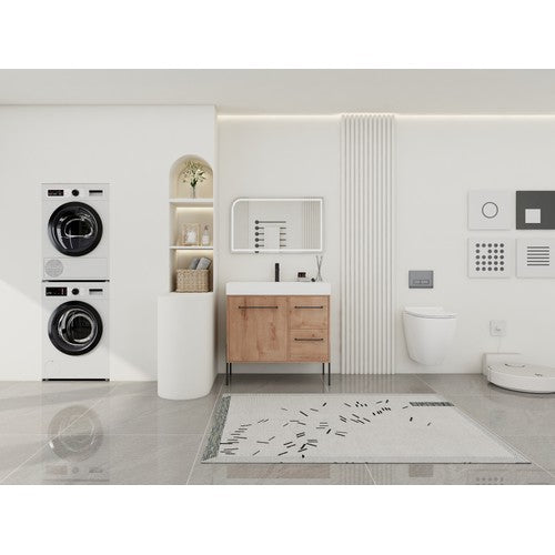 Plywood Imitative Oak Bathroom Vanity Imitative Oak 2