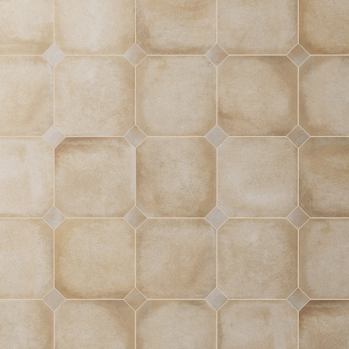 Laverton Porcelain Octagon Beige with Taco Arena Tile Matte 1