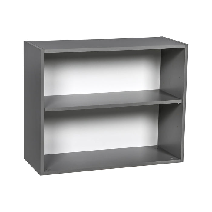 Wallkitchens Wood Grey  Wall Cabinet Grey 1