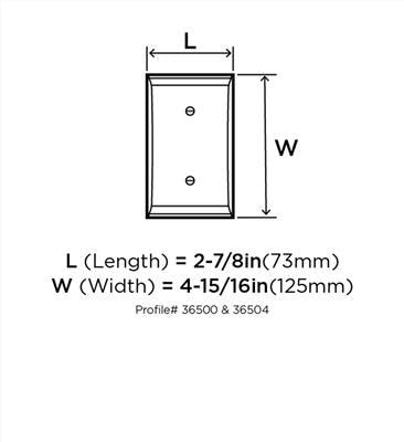 Candler Zinc Satin Nickel Wall Plate 2