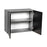 Wallkitchens Wood Black Matte Wall Cabinet Black Matte 2