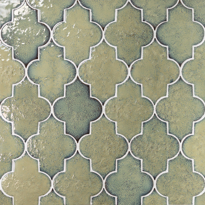 Lantern Porcelain Moss MOS Tile Glossy 3