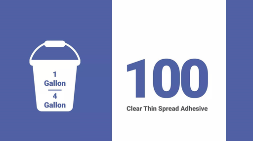 100 Clear Thin Adhesive