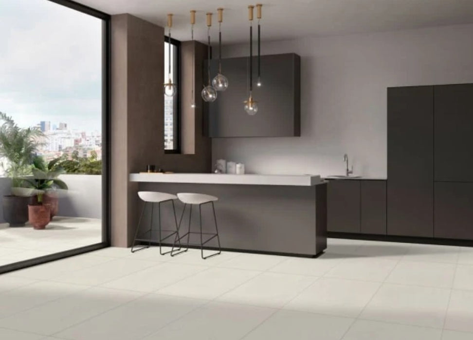 Soft White R11 Anti-Slip Porcelain Tile - Matte
