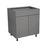 Wallkitchens Wood Grey Glossy Base Cabinet Grey Glossy 1