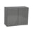 Wallkitchens Wood Grey Glossy Wall Cabinet Grey Glossy 1