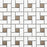 Pinwheel Porcelain White & Gray Mosaic Matte 1