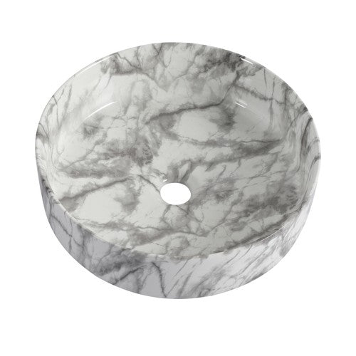Ceramic White & Black Bathroom Sink White & Black 1