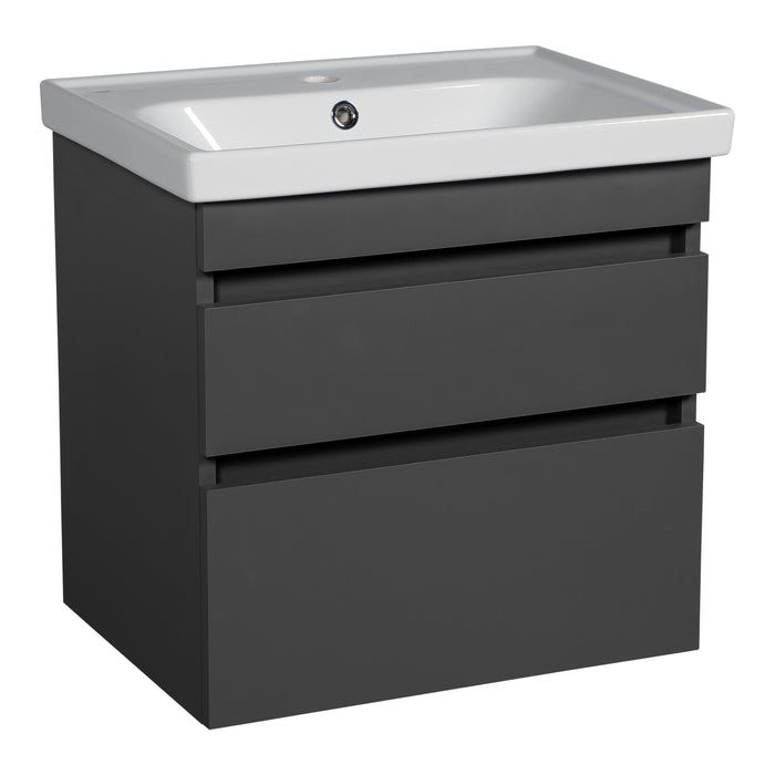 Niagara Wood Gray Matte Bathroom Vanity Gray Matte 1