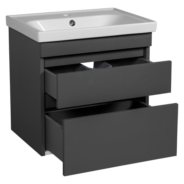 Niagara Wood Gray Matte Bathroom Vanity Gray Matte 3