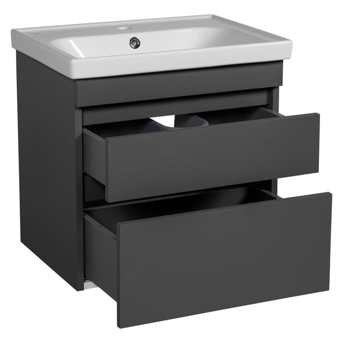 Niagara Wood Gray Matte Bathroom Vanity Gray Matte 3