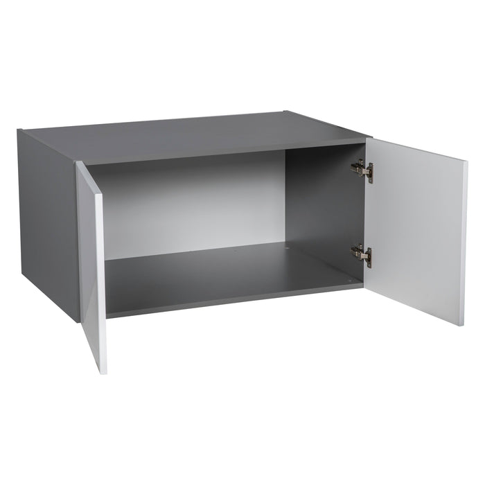Wallkitchens Wood White Glossy Wall Cabinet White Glossy 2