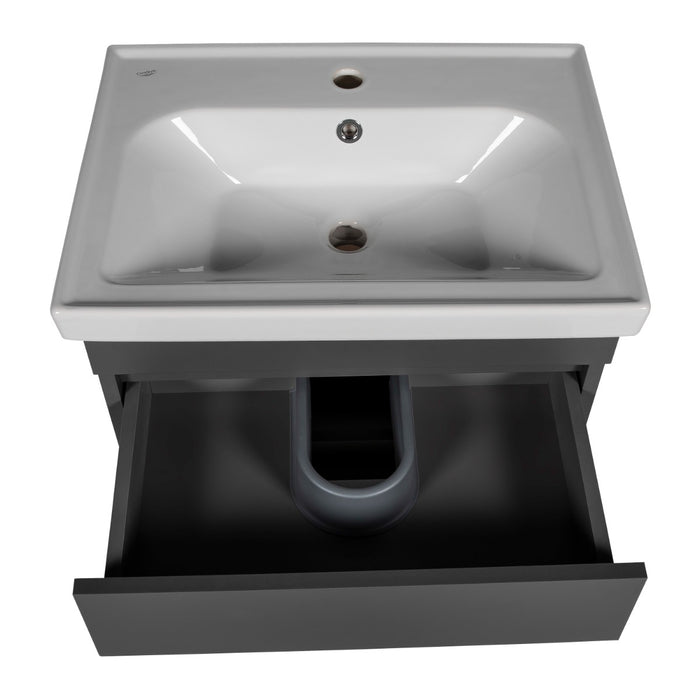 Niagara Wood Gray Matte Bathroom Vanity Gray Matte 4