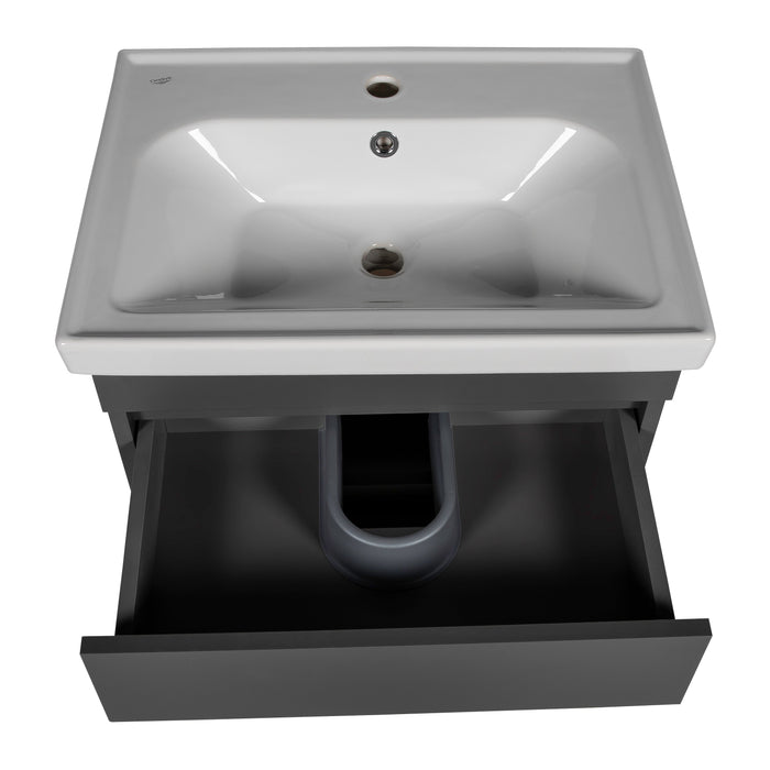 Niagara Wood Gray Matte Bathroom Vanity Gray Matte 4
