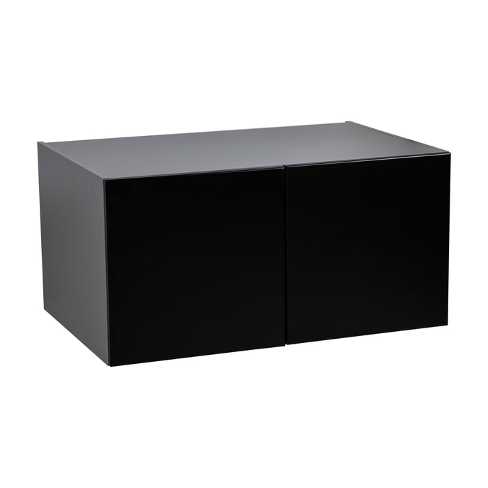 Wallkitchens Wood Black Matte Wall Cabinet Black Matte 1