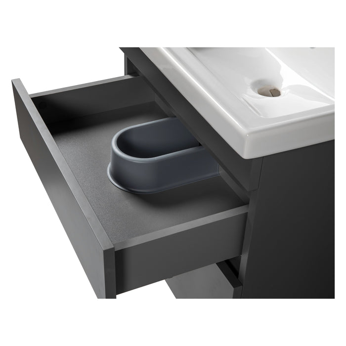 Niagara Wood Gray Matte Bathroom Vanity Gray Matte 5
