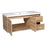 Niagara Wood Natural Teak Matte Bathroom Vanity Natural Teak Matte 2