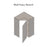 Wallkitchens Wood White Matte Diagonal Corner Wall Cabinet White Matte 4