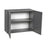 Wallkitchens Wood Grey Glossy Wall Cabinet Grey Glossy 2