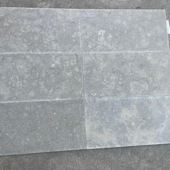 Nova Blue (Azul Lagos) Limestone Tile - 12" x 24" Honed