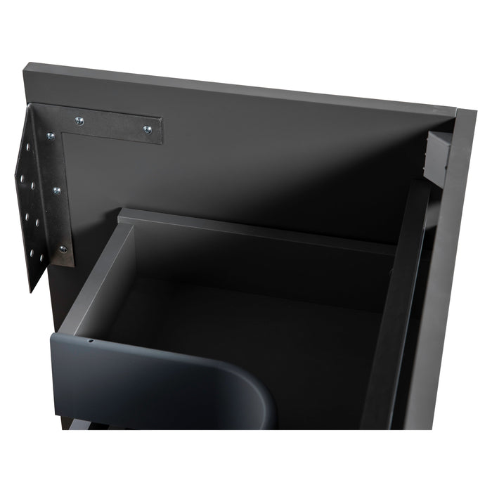 Niagara Wood Gray Matte Bathroom Vanity Gray Matte 6