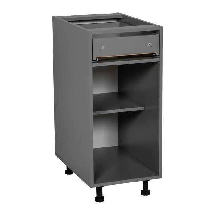 Wallkitchens Wood Grey Base Cabinet Grey 1