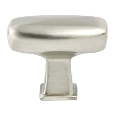 Subtle Surge Zinc Brushed Nickel Cabinet Knob  1