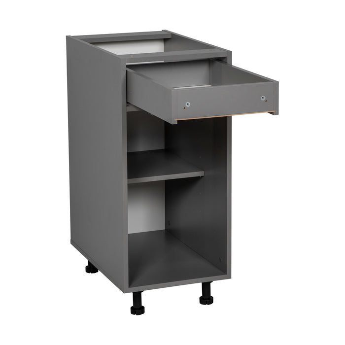 Wallkitchens Wood Grey Base Cabinet Grey 2