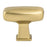 Subtle Surge Zinc Modern Brushed Gold Cabinet Knob  1