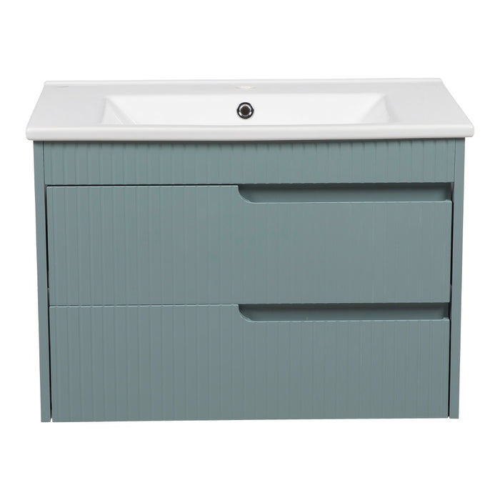 Judi Wood Light Green Bathroom Vanity Light Green 5