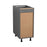 Wallkitchens Wood Natural Teak Base Cabinet Natural Teak 3