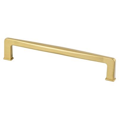 Subtle Surge Zinc Modern Brushed Gold Cabinet Pull  3