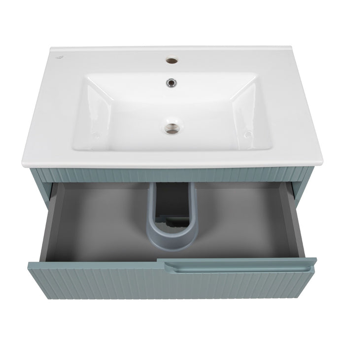 Judi Wood Light Green Bathroom Vanity Light Green 6