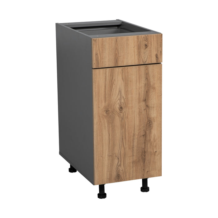 Wallkitchens Wood Natural Teak Base Cabinet Natural Teak 1