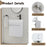 Plywood White Straight Grain Bathroom Vanity White Straight Grain 9