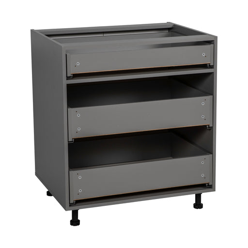 Wallkitchens Wood Grey Base Cabinet Grey 1
