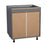 Wallkitchens Wood Natural Teak Base Cabinet Natural Teak 3